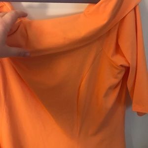 ASOS CURVE Deep Bardot Mini Skater Dress